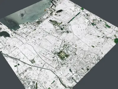 Cityscape Jakarta Indonesia 3D model