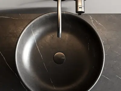 Inbani Grate 02 Vanity Unit Set 4 3D model