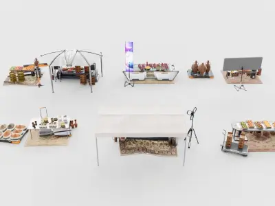 Souk SetA middle east 3D model