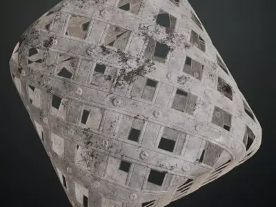 White Metal Gate Transparent PBR Seamless Texture