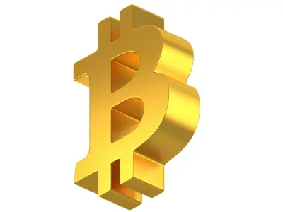 Bitcoin Symbol 01 3D model