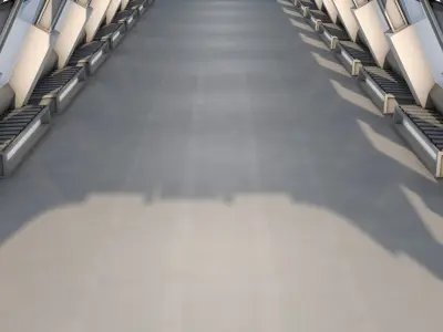 Sci Fi Interior Low-poly 3D model buy