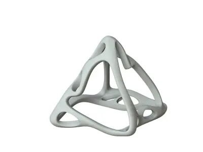 SciFi Cube Object No 61416 Low Poly Shape Low-poly 3D model