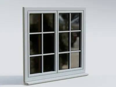 Window Low-poly 3D model
