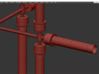 LINGER CHANDELIER Low-poly 3D model