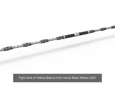 Weapons of Yelena Belova 3D Model Pack