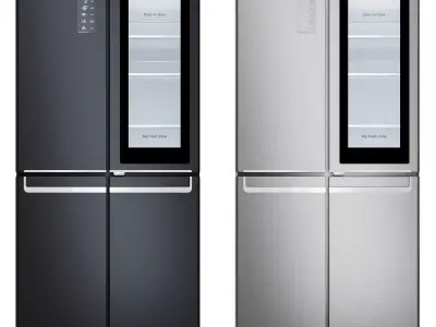 LG Double Door Refrigerator 3D model