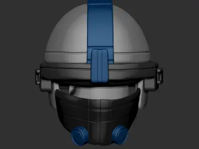 High quality scifi helmet high poly sculpt 3d printable 3D model