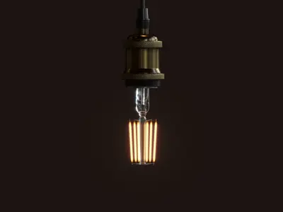 Pendant Light Bulb 04 3D model