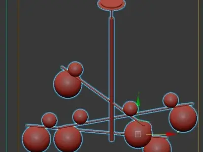 DOMINGO skelly chandelier 3D model