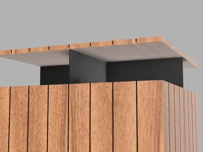 Outdoor Waste Recycling Bin Free low-poly 3D model