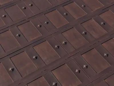 Medieval Studded Door Panels  Texture