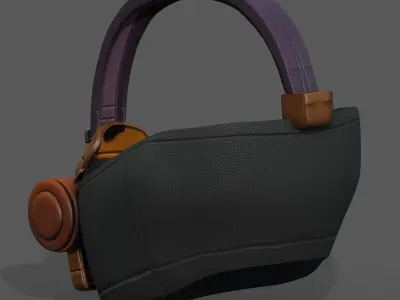 Gas mask helmet scifi futuristic space  Low-poly 3D model