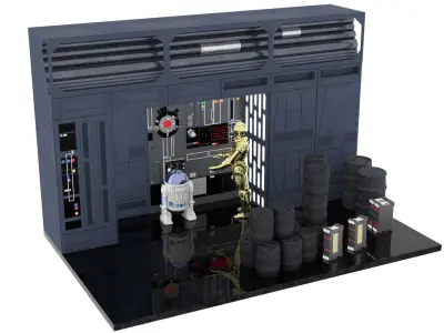Set 1e - Death Star Alcove 2 1-12 scale Blackseries 3D Model Pack