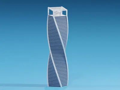 Moscow Evolution Tower Russia 3D model