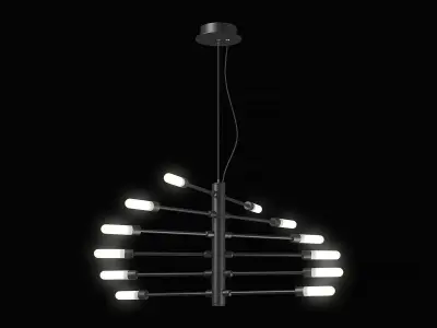 733127 Ragno Lightstar Pendant chandelier 3D model