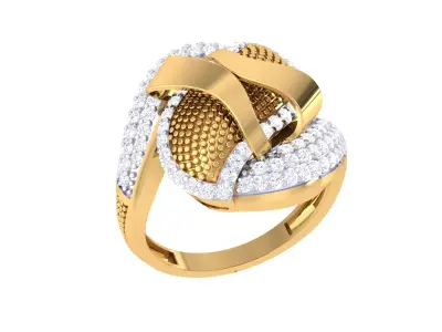 Women Ring  Render 3dm STL OBJ FBX Details 3D print model 130