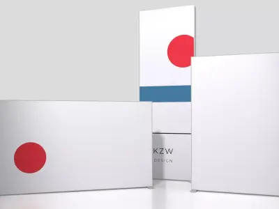 LED Lightbox Display Stand Pack  Exhibition 3D Models 3D model