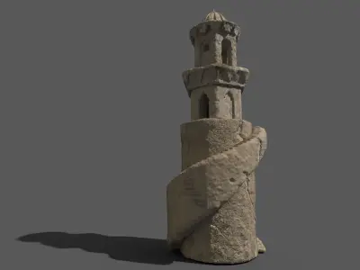 Islamic Mosque Minaret 3D model