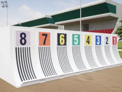 Greyhound Racecourse Pack Low-poly 3D model