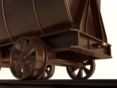 Mine Cart 3D model
