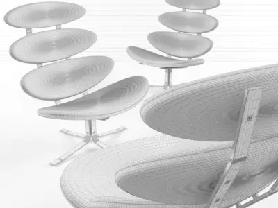 Corona Spectrum Low-poly 3D model