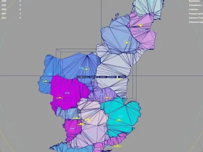 Adana  Mediterranean Region  Turkey map region geography 3D model