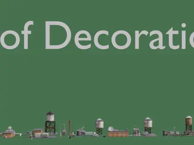 Realistic City Asset Pack Low-poly 3D model