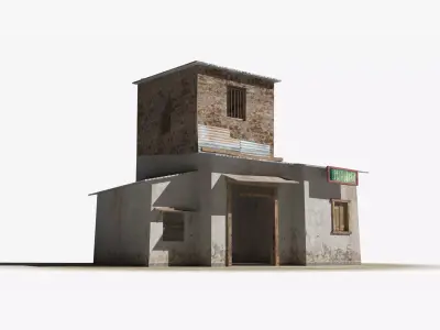 Slum x5 Low-poly 3D model purchase