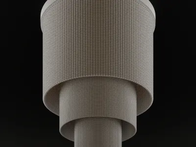 crystal chandelier made of metal and glass Free 3D model