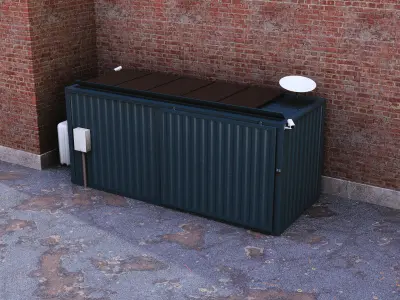 Hacker Hideout Low-poly 3D model