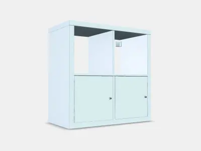 KALLAX Shelving unit with doors Low-poly 3D model