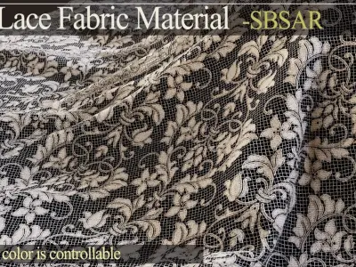 35 Lace Fabric Material -SBSAR Texture