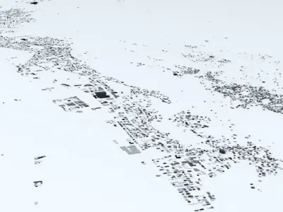 Liechtenstein Streets and Buildings 3D model