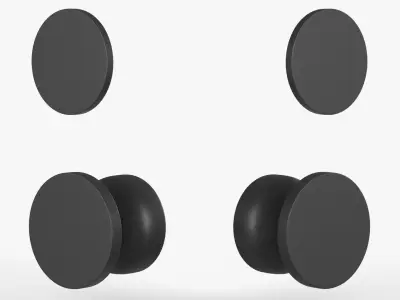 Tumalo Cylinder Round Deadbolt Set 3D model