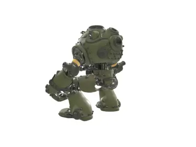 Heavy Combat Mech Robot 3D model