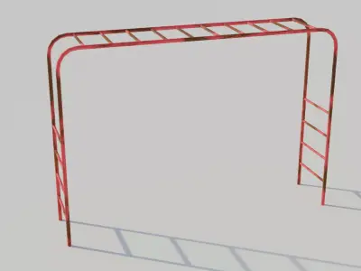 Playground Monkey Bars - Low-poly PBR  Low-poly 3D model