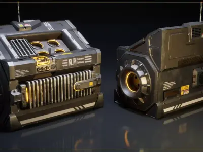 Generator And Lighting Asset Pack Low-poly 3D model