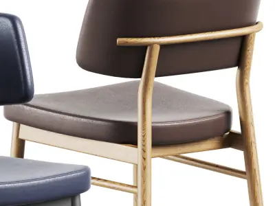 Wooden Chair Marlen by TrabA 3D model