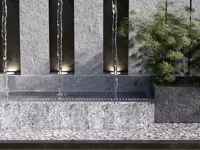 WATERFALL FOUNTAIN CASCADE  NO15 A 3D model