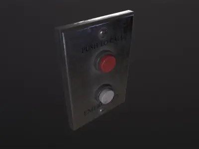 Metal Switch 3D Model Low-poly 3D model