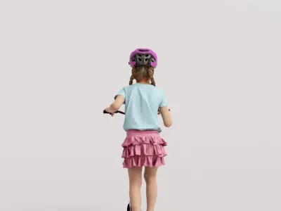 Humano Playing Kid 1008 3D model