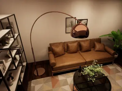 Arc floor lamp -Revit 2018-  Free 3D model