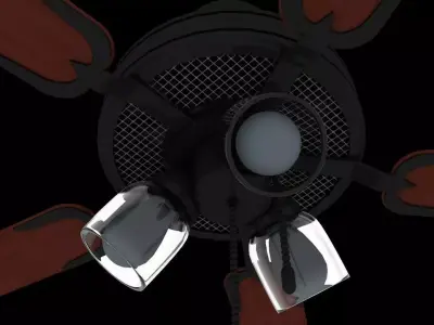 Modern Ceiling Fan Low-poly 3D model purchase