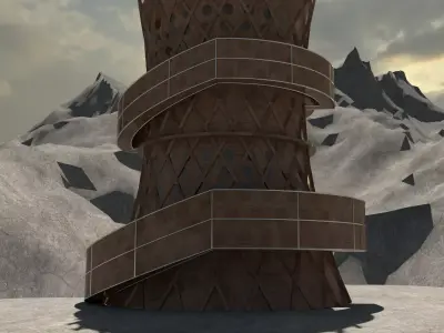 Sci-fi Concept Building         maybe  Free 3D model