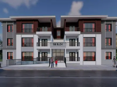 3 Different Apartment Buildings as Mansion 3D model