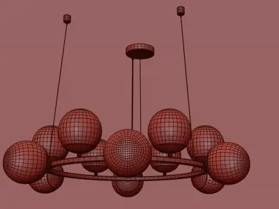 Chandelier Odeon light 3D model