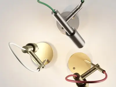 Panzeri Tubino Plus LED Table Lamp Low-poly 3D model