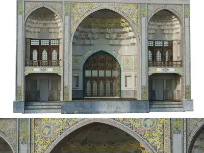 islamic arabic turkish building kitbash vol 1 Low-poly 3D model