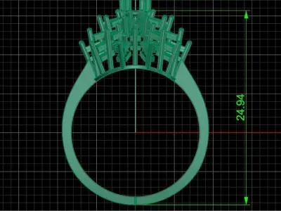 Jewelry ring 147 3D print model